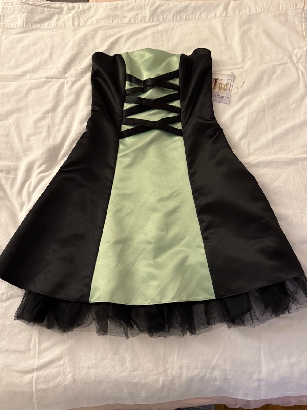 VTG Jessica McClintock Gunne Sax Satin
Corset Mini Dress 7/8